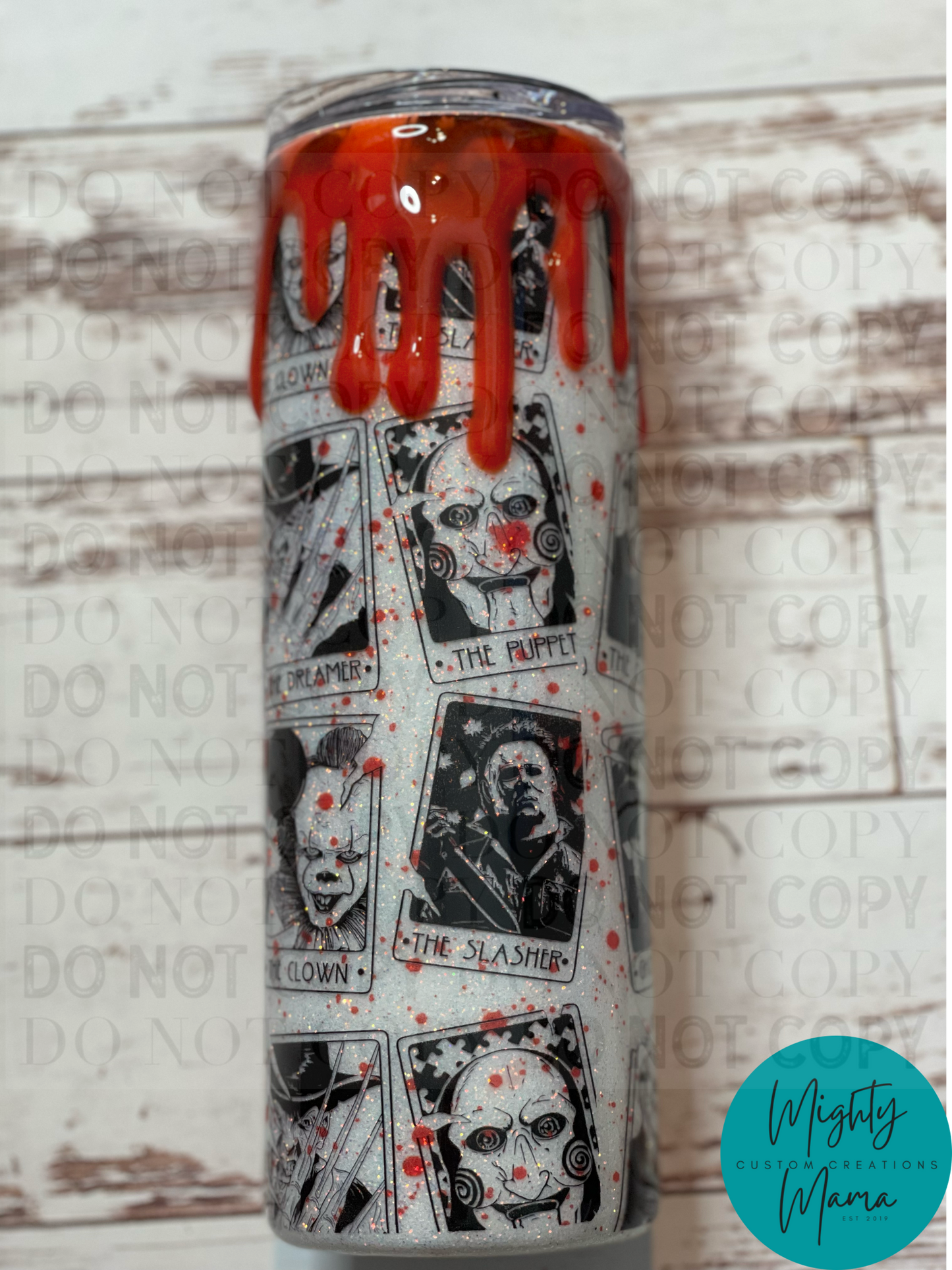 20oz Horror Tarot Tumbler
